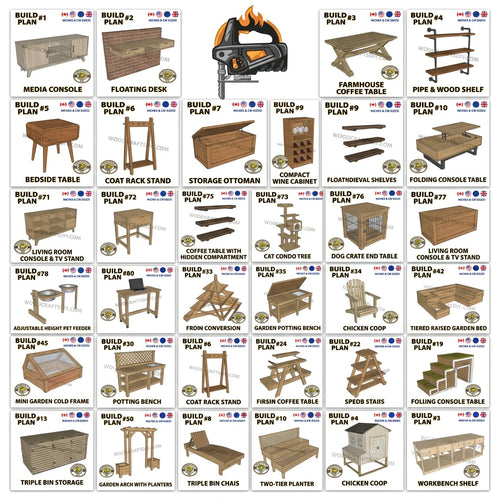 DIY Master Pack - 100+ Woodworking Projects